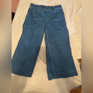 SPANX Medium Blue Stretch wide leg Jeans